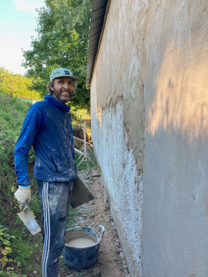 Enduit de la façade est